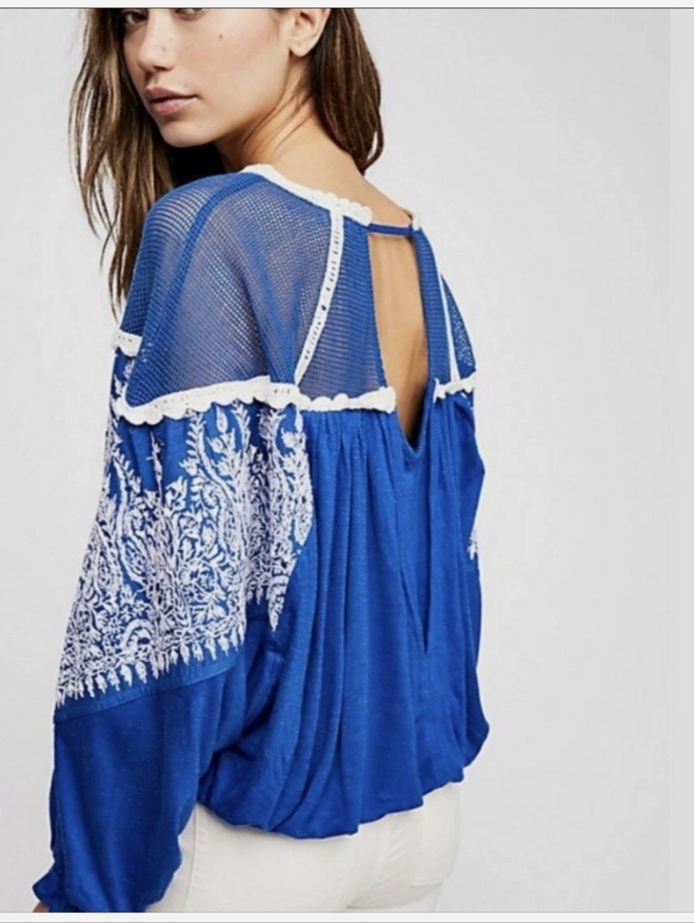 Free People Carly Embroidered Top - Picture 2 of 10